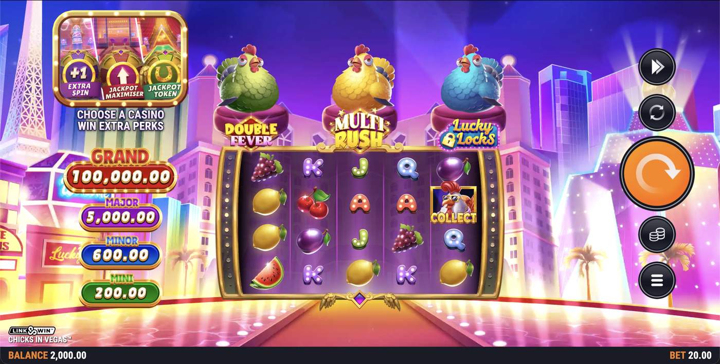 Chicks In Vegas: image of main menu