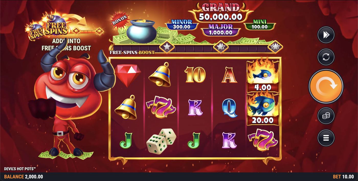 Devil's Hot Pots: image of main menu