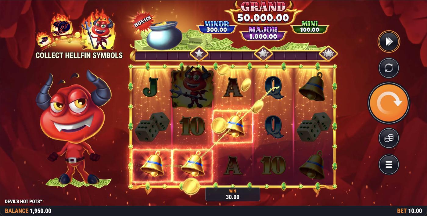 Devil's Hot Pots: image of winning