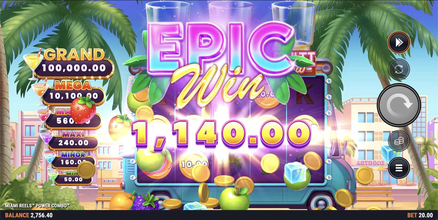 Miami Reels Power Combo: image of winning