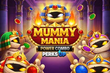 Mummy Mania Perks Up Power Combo Online Slot Logo