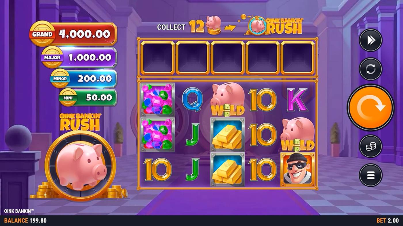 Oink Bankin': image of main menu