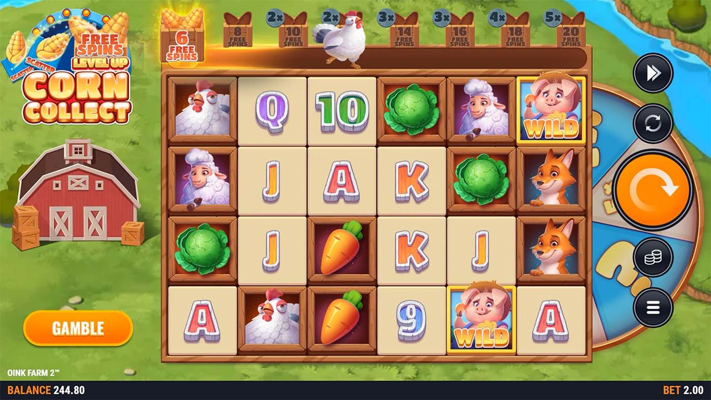 Oink Farm 2: image of main menu
