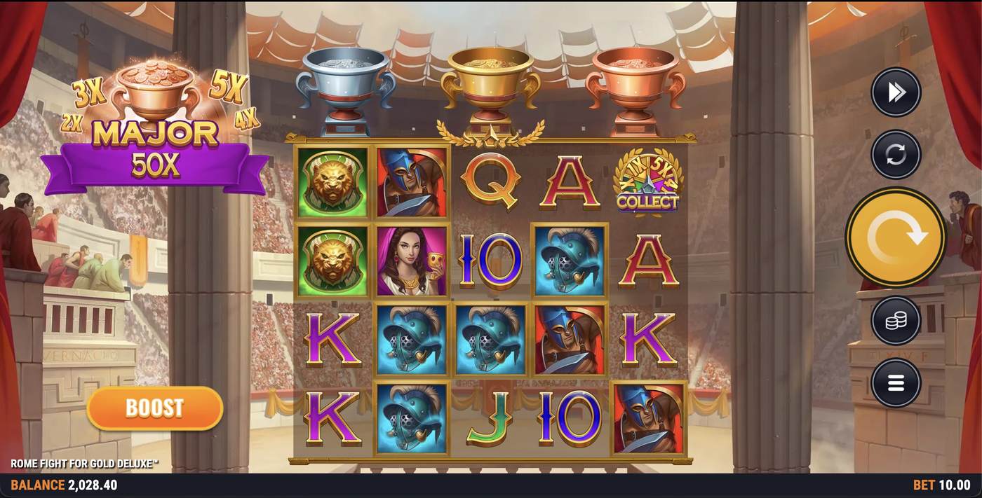 Rome Fight For Gold Deluxe: image of main menu