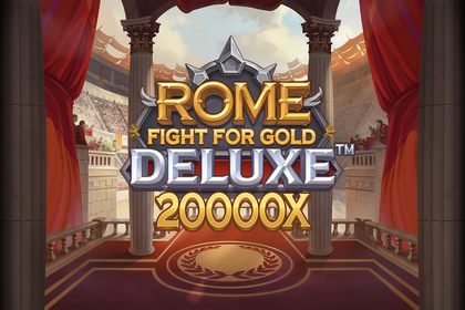 Rome Fight For Gold Deluxe Online Slot Logo