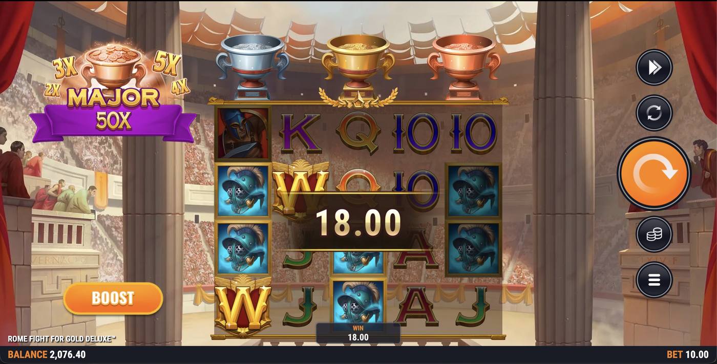 Rome Fight For Gold Deluxe: image of winning