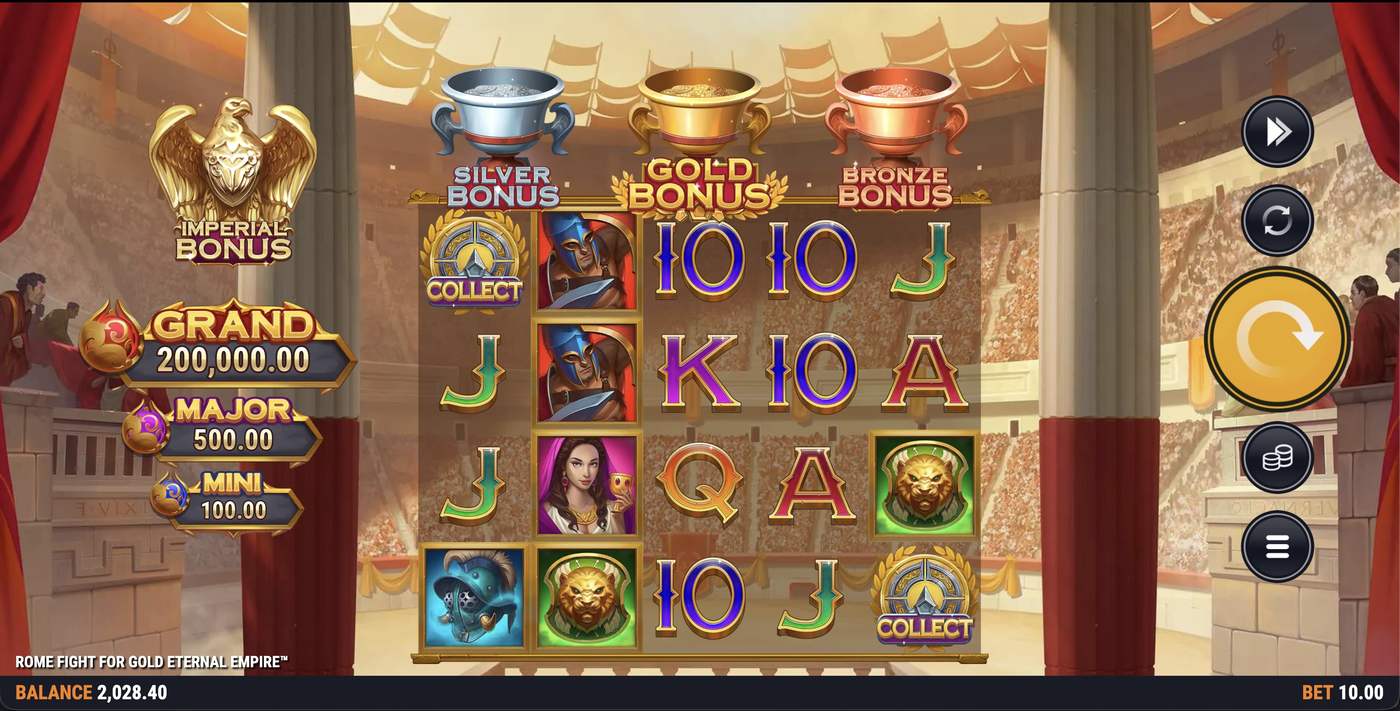 Rome Fight For Gold Eternal Empire: image of main menu