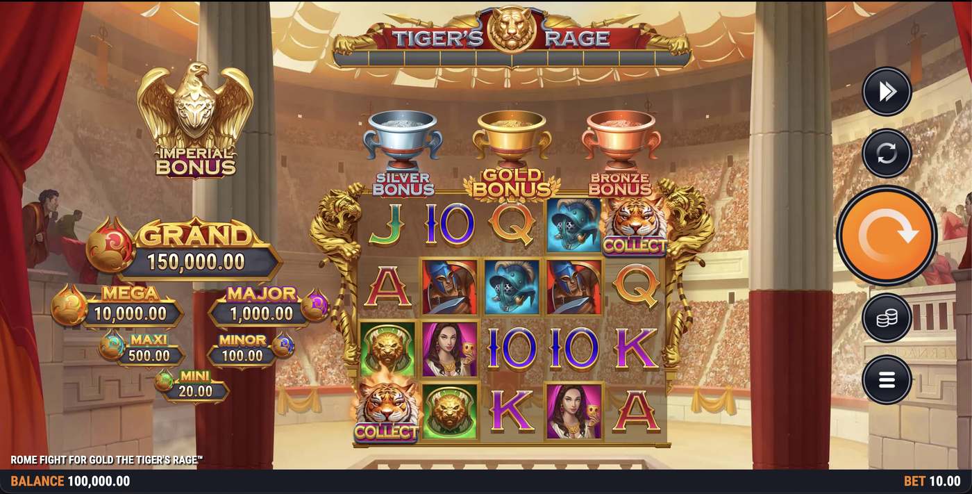 Rome Fight For Gold The Tiger's Rage: image of main menu
