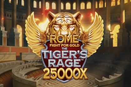 Rome Fight For Gold The Tiger's Rage Online Slot Logo