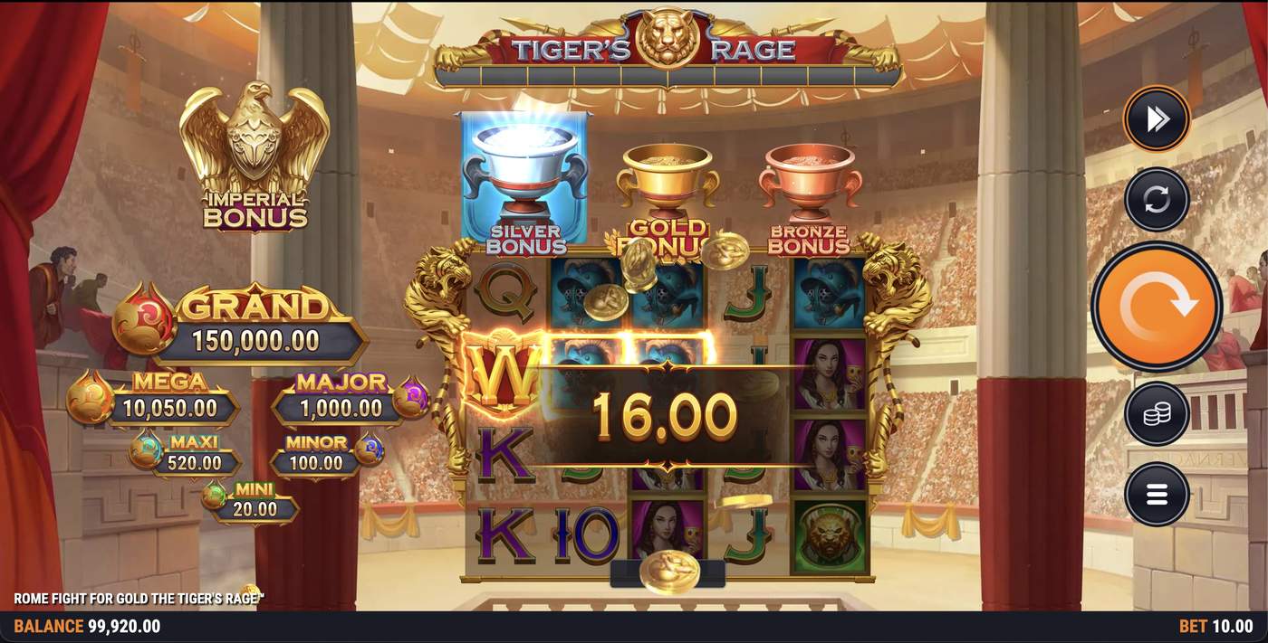 Rome Fight For Gold The Tiger's Rage: image of winning