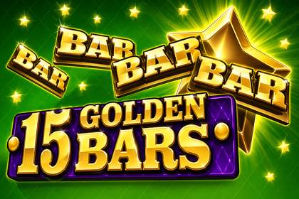 15 Golden Bars Online Slot Logo