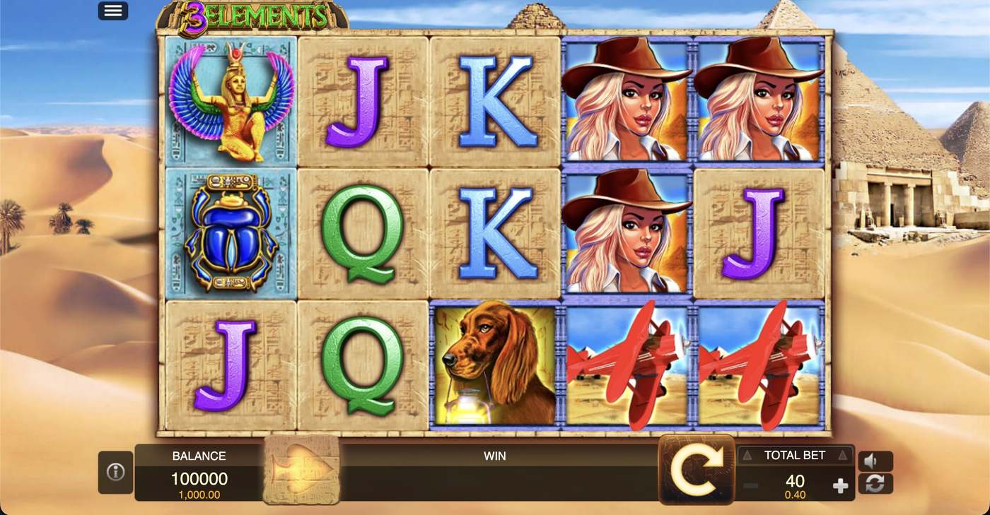 3 Elements: image of main menu