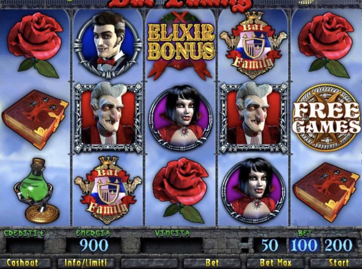 Bat Family: image of main menu