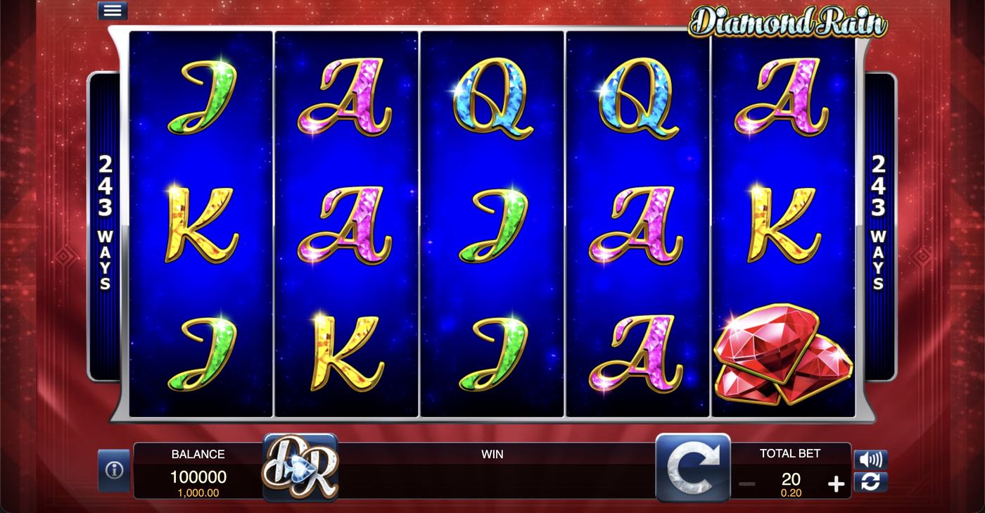 Diamond Rain: image of main menu