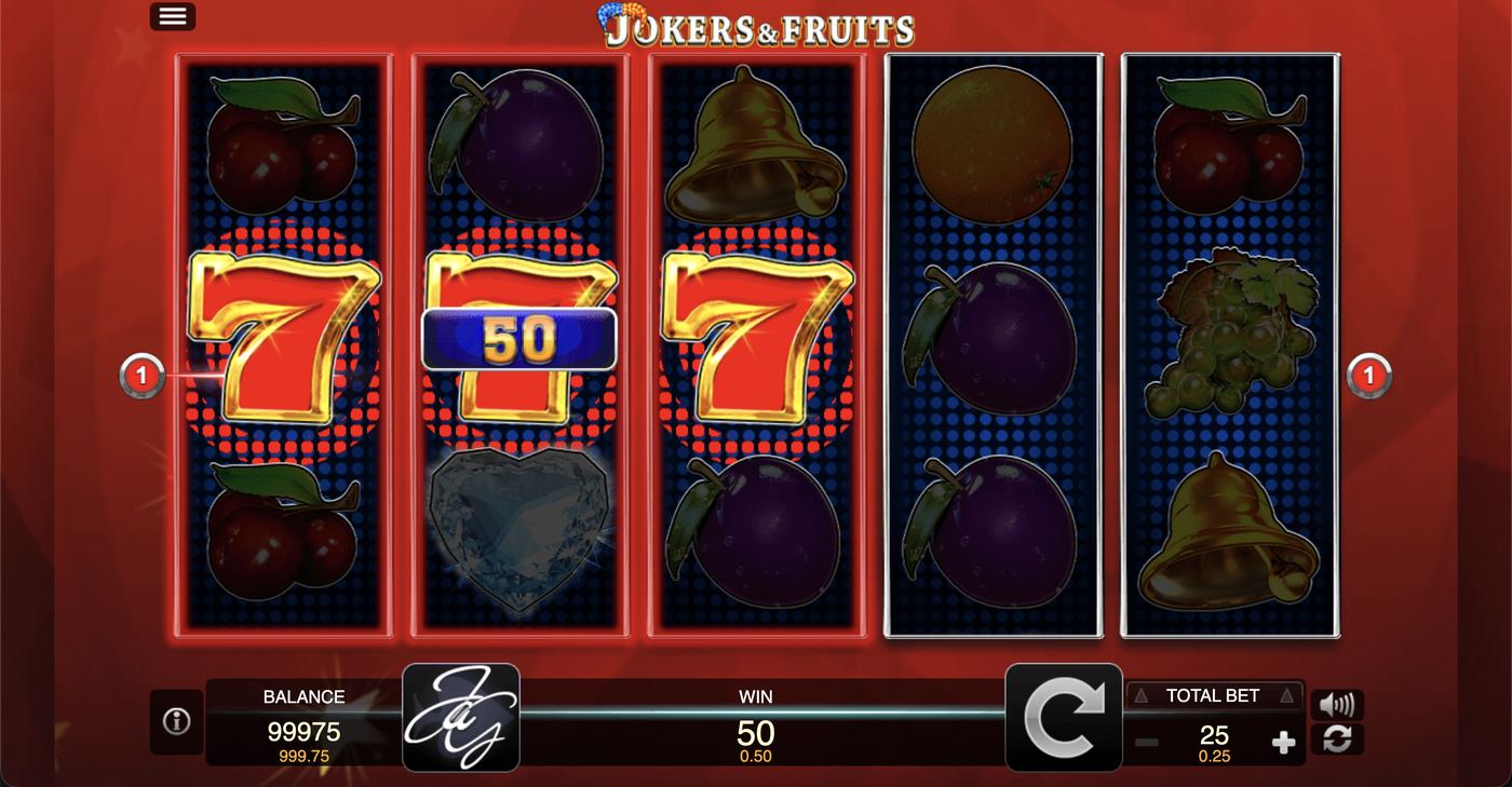 Jokers & Fruits: image of winning