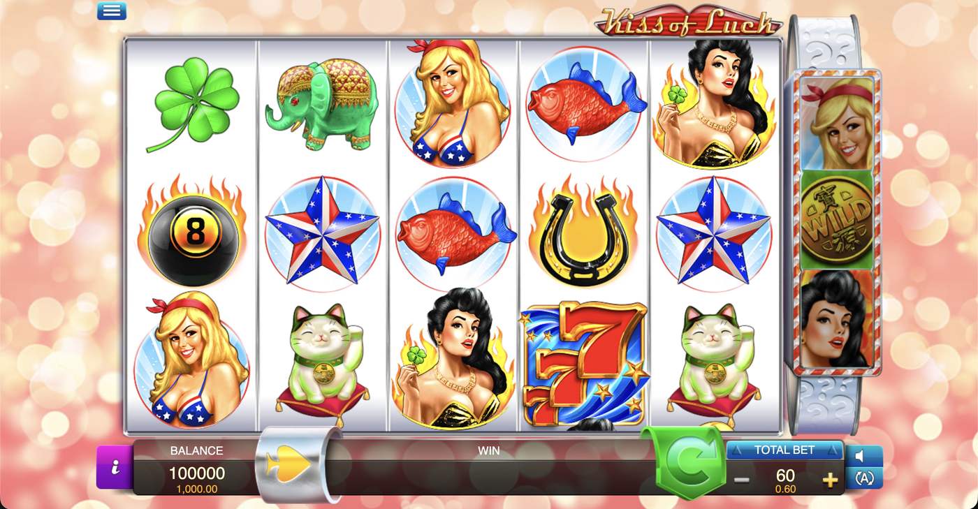 Kiss of Luck: image of main menu