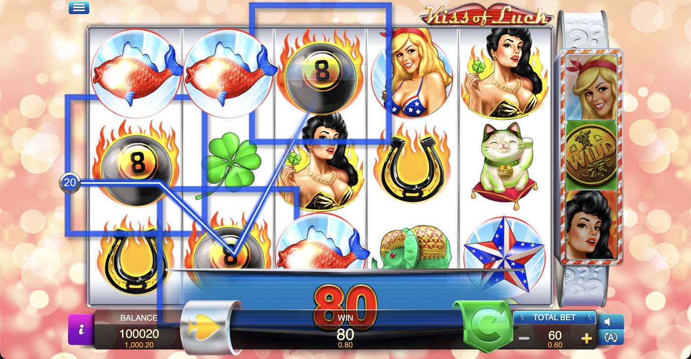 Kiss of Luck: image of winning