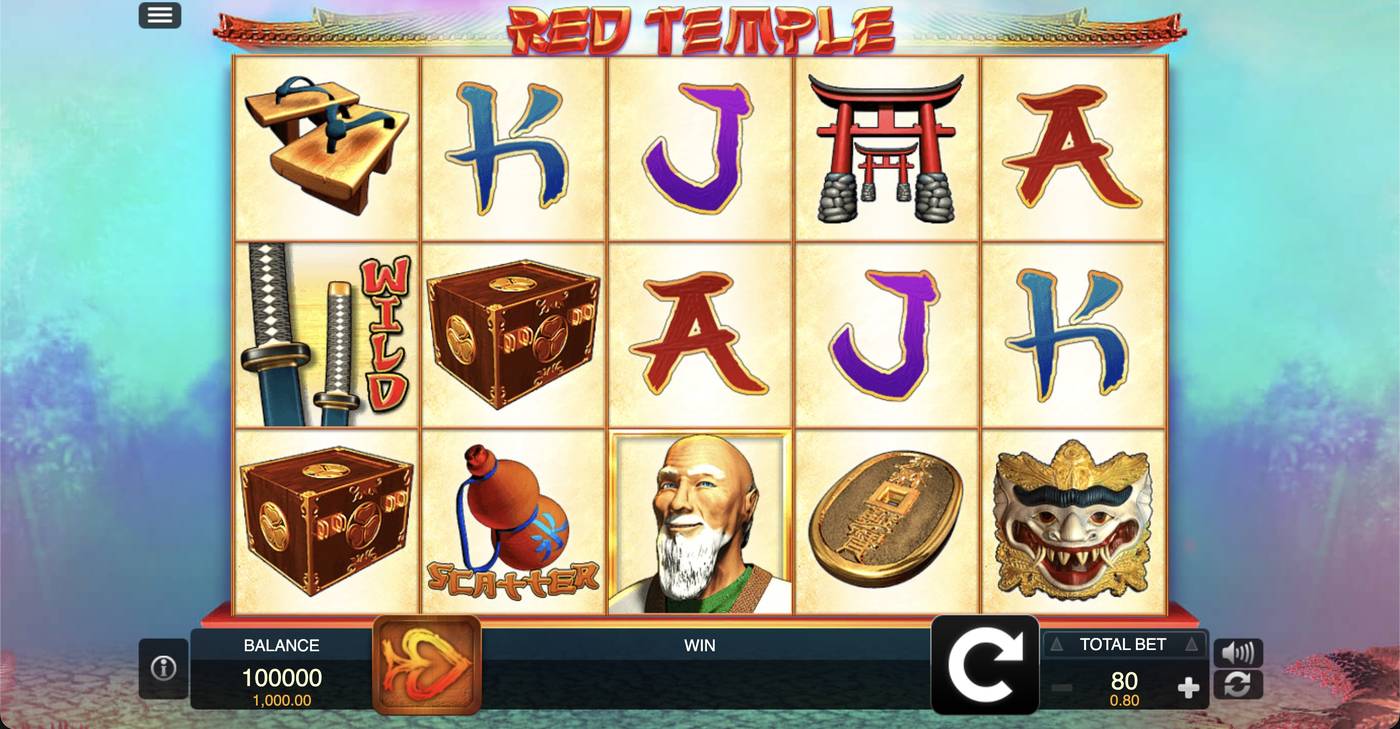 Red Temple: image of main menu