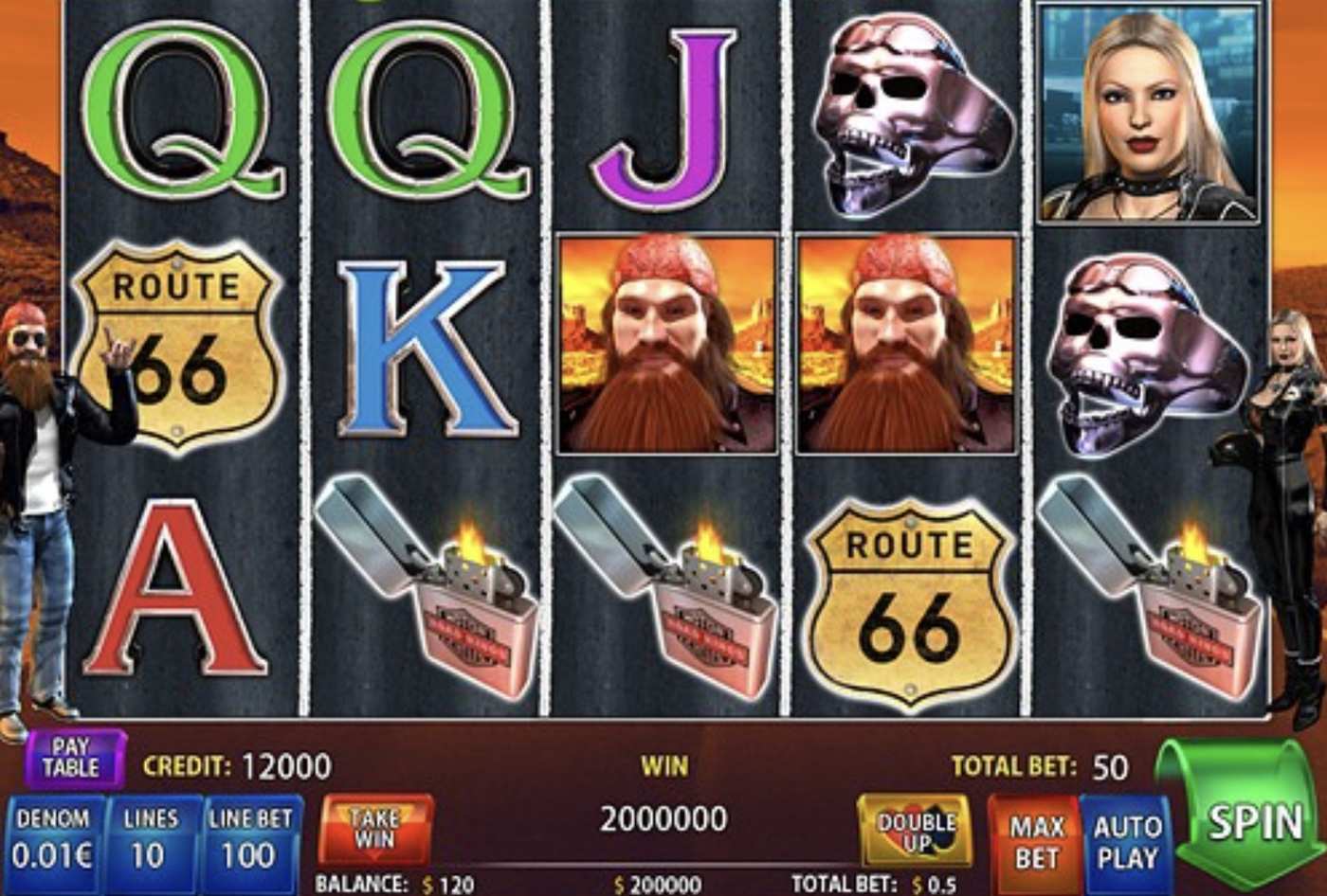 Road Kings: image of main menu