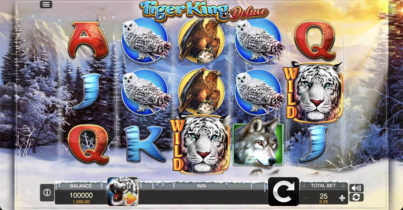 Tiger King Deluxe: image of main menu