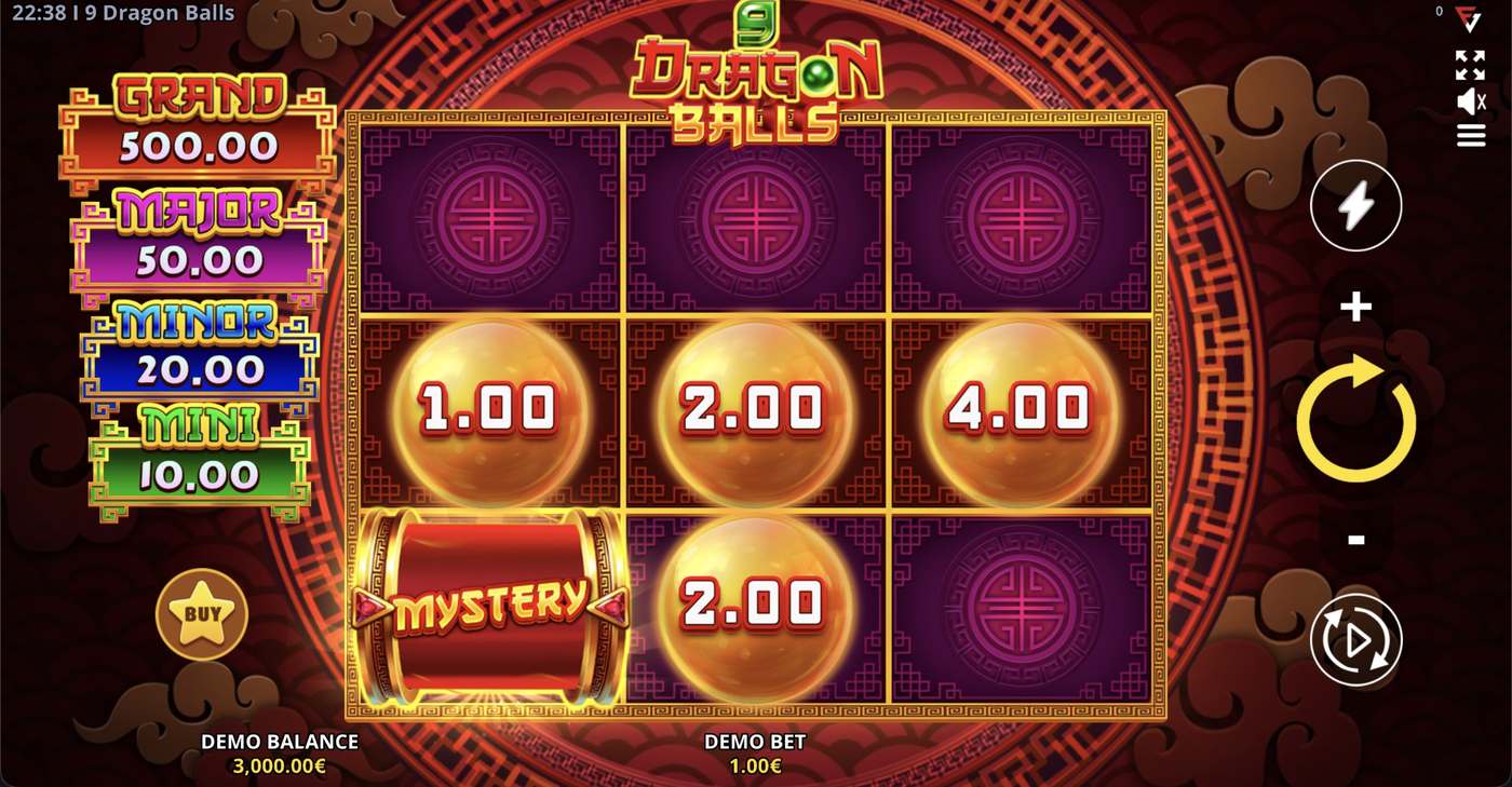 9 Dragon Balls: image of main menu