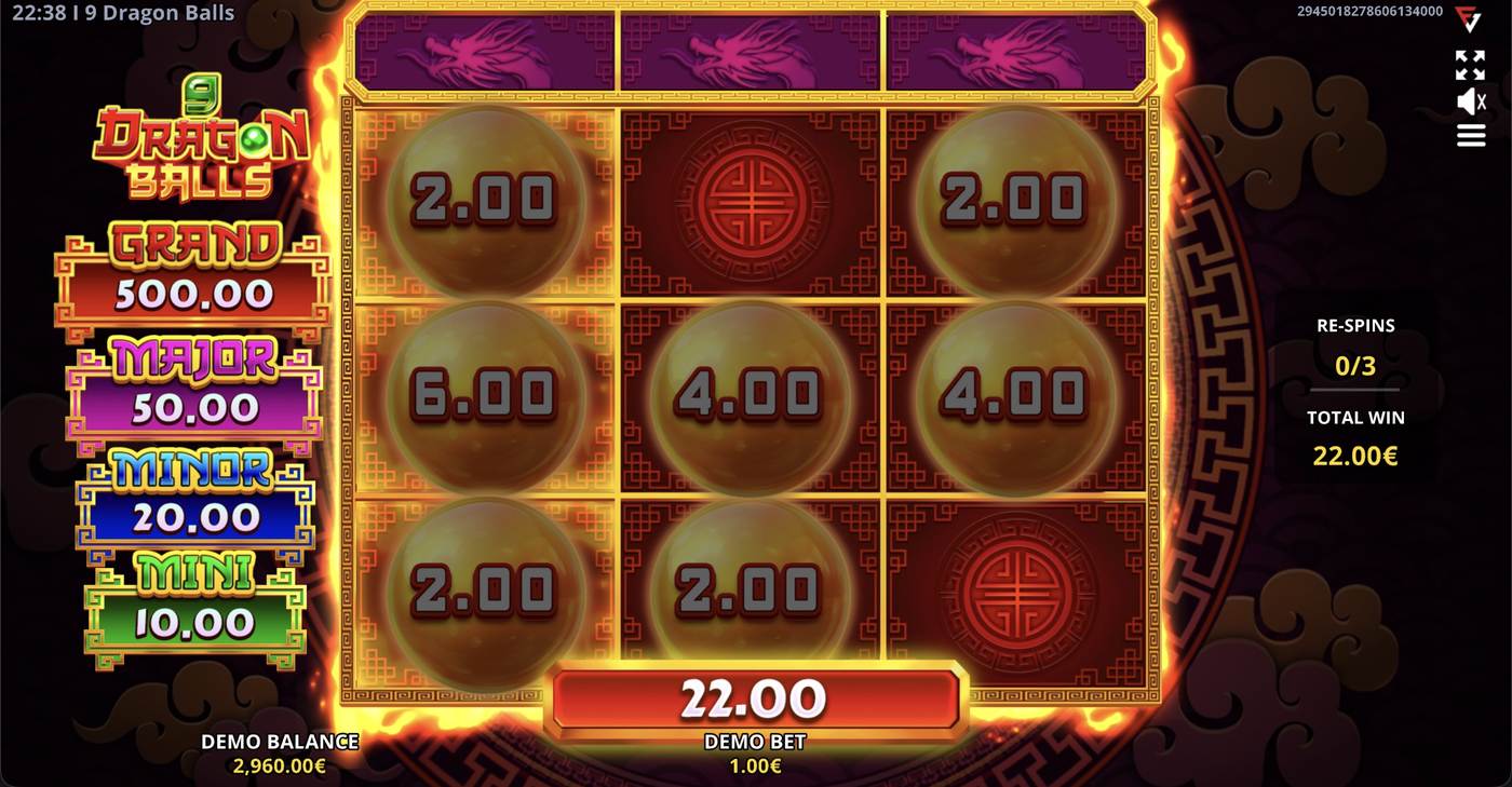 9 Dragon Balls: image of winning