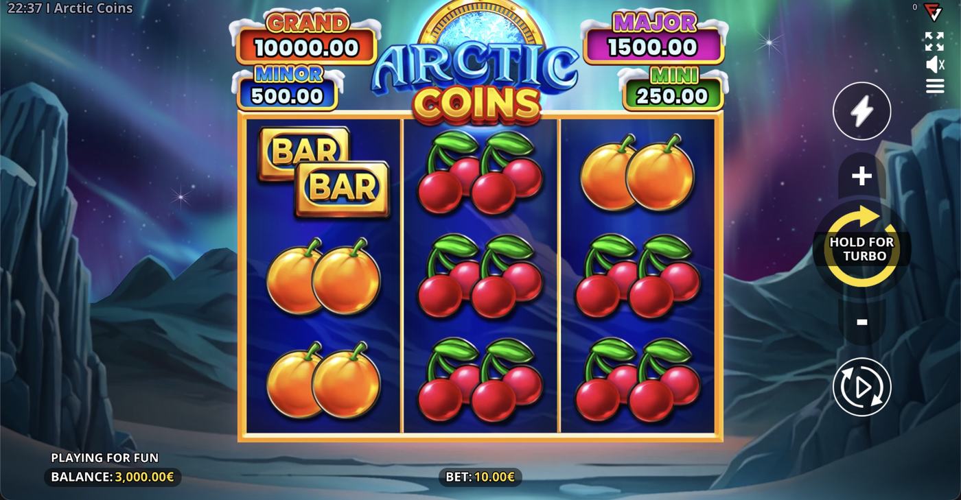 Arctic Coins: image of main menu