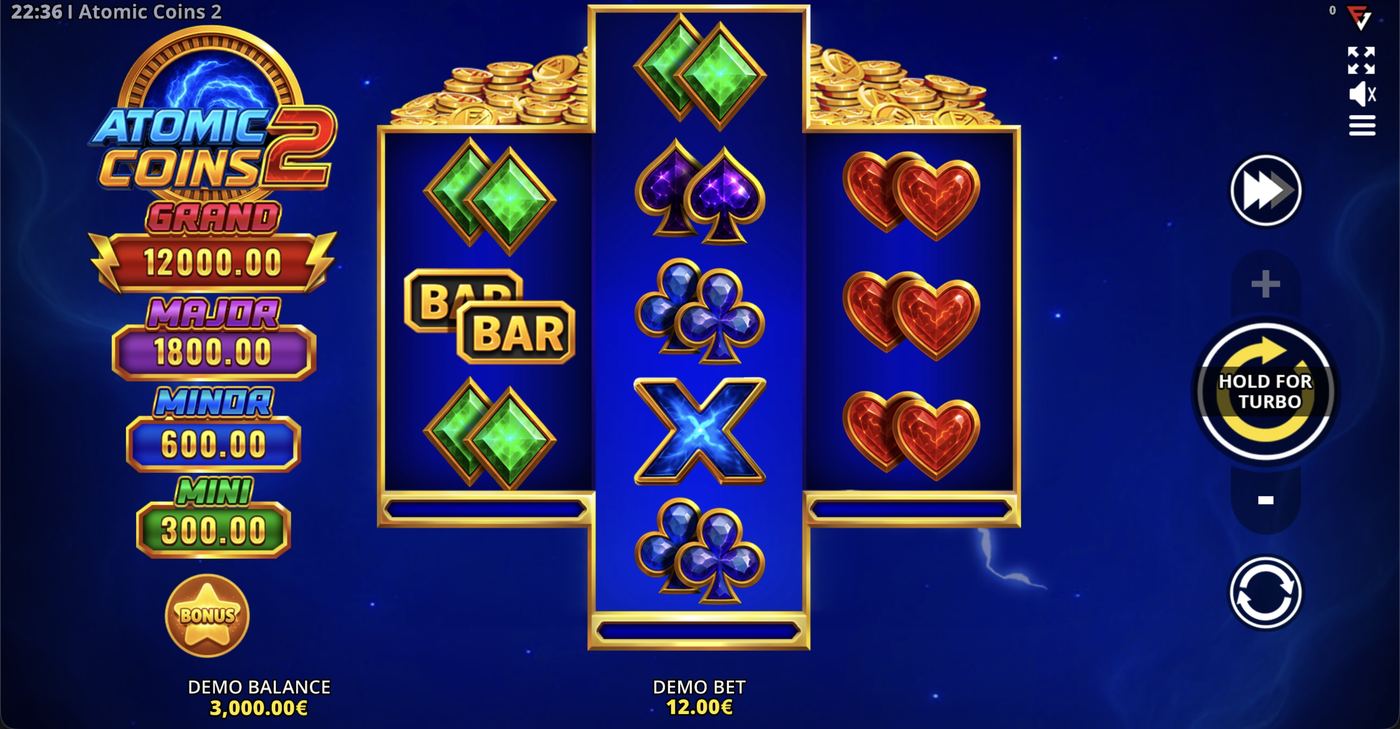 Atomic Coins 2: image of main menu