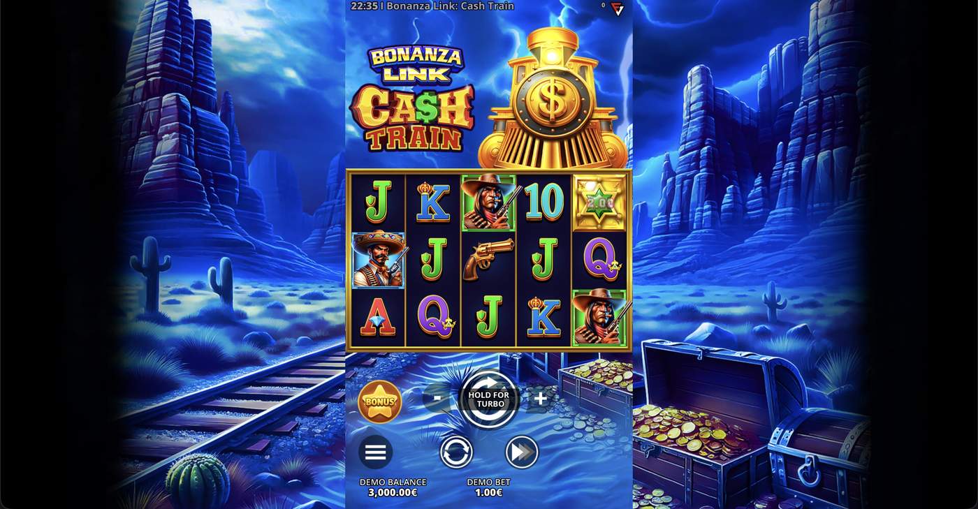 Bonanza Link: Cash Train: image of main menu
