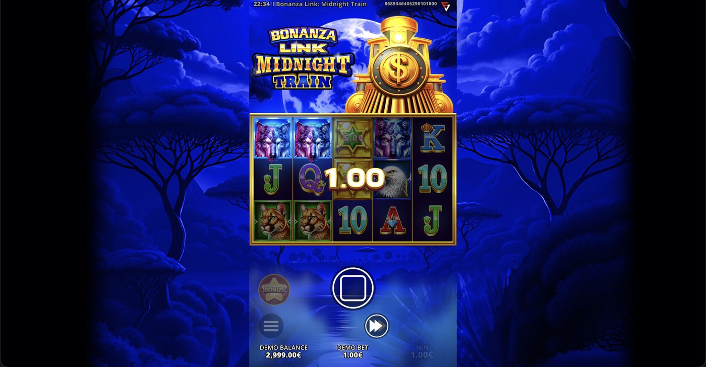 Bonanza Link: Midnight Train: image of winning