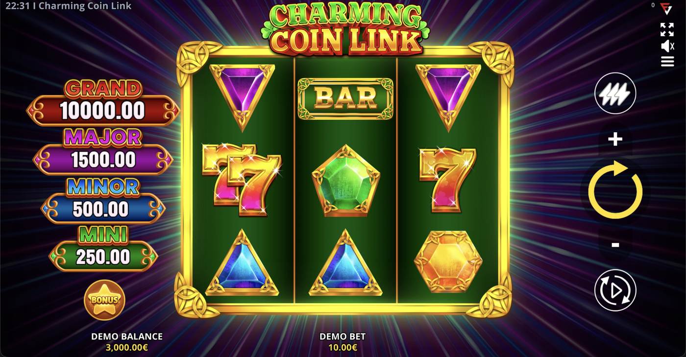 Charming Coin Link: image of main menu