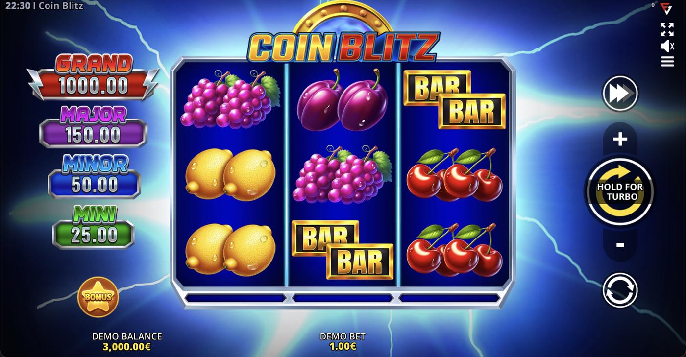 Coin Blitz: image of main menu