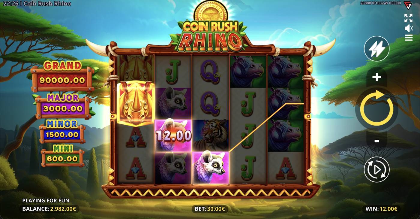 Coin Rush: Rhino: image of winning