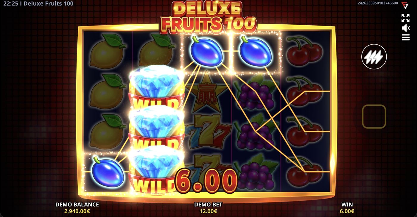 Deluxe Fruits 100: image of winning