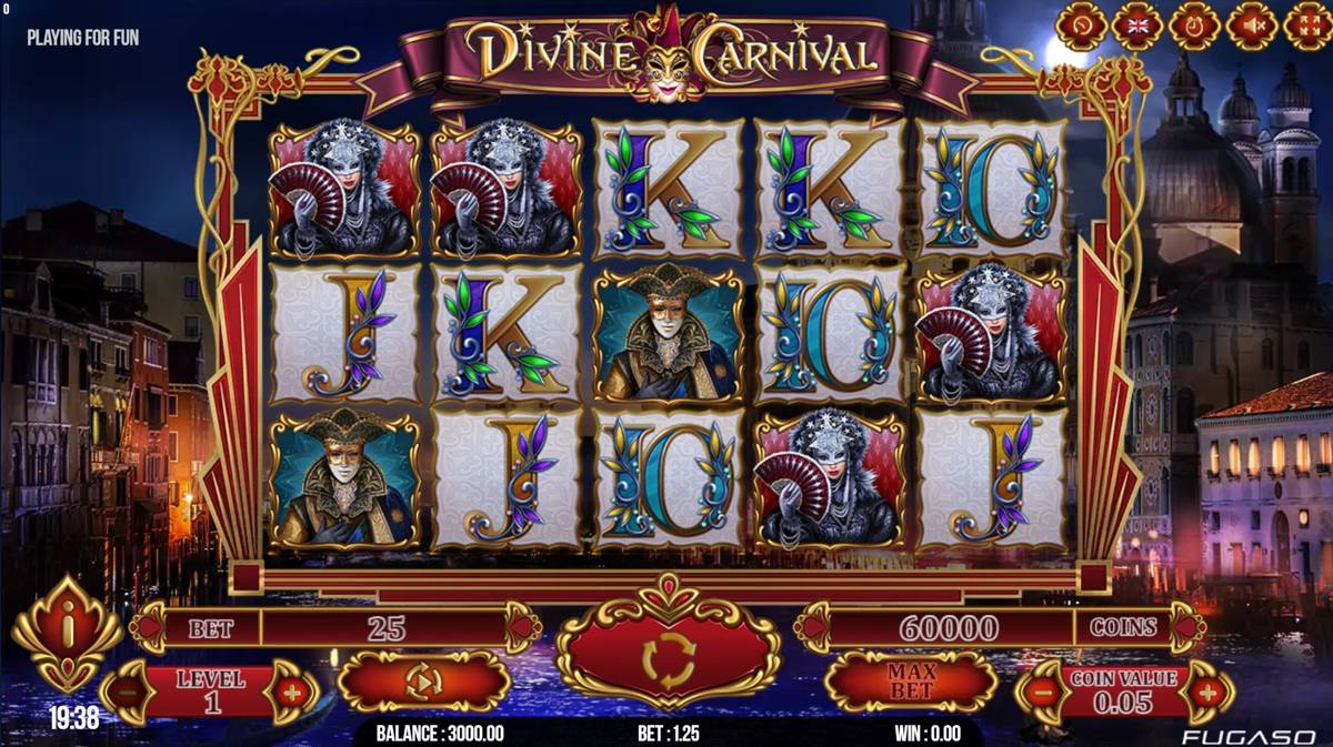 Divine Carnival: image of main menu