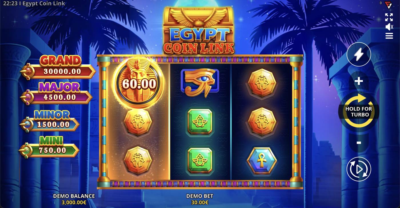 Egypt Coin Link: image of main menu