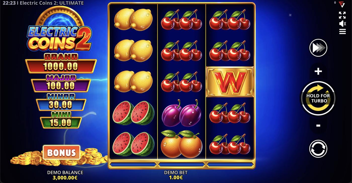 Electric Coins 2: ULTIMATE: image of main menu