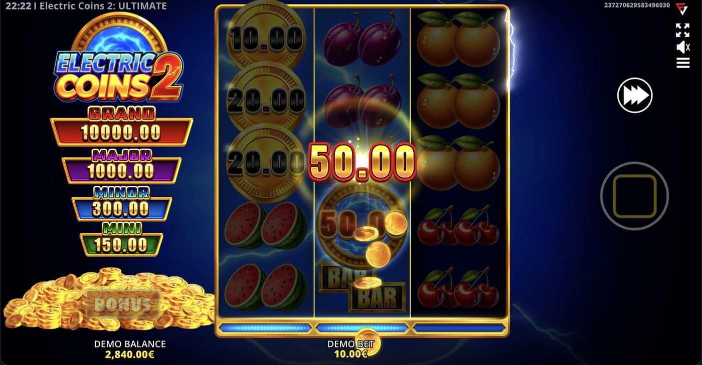 Electric Coins 2: ULTIMATE: image of winning