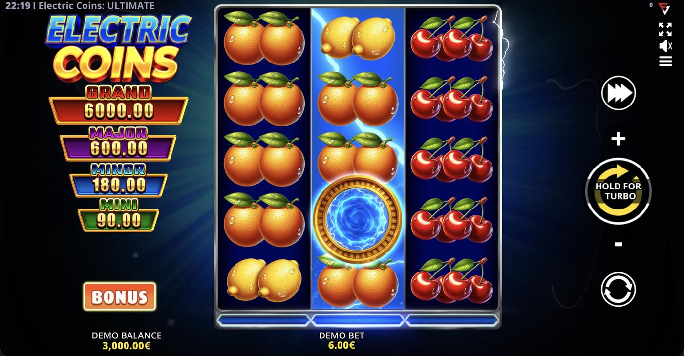 Electric Coins: ULTIMATE: image of main menu
