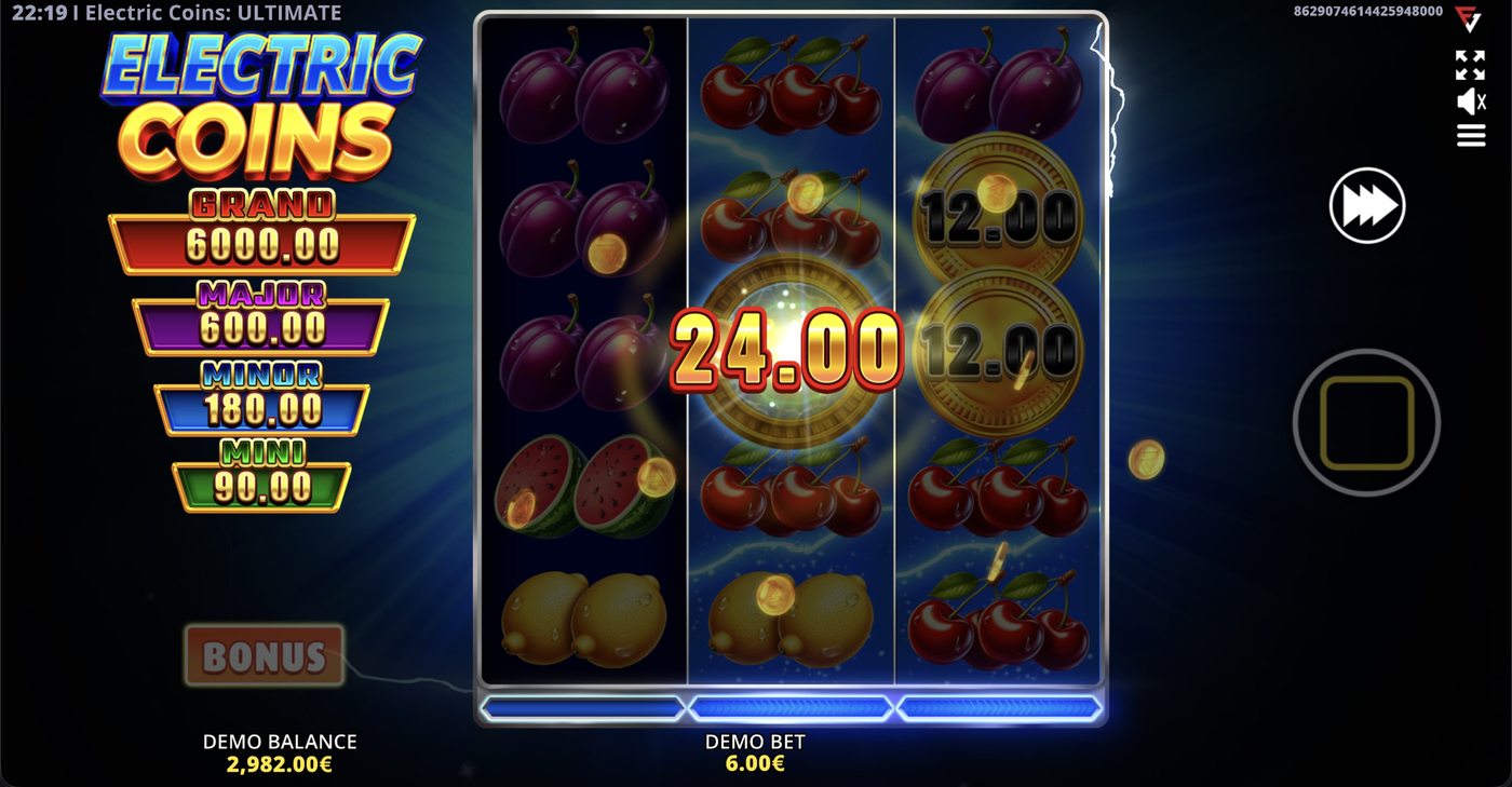 Electric Coins: ULTIMATE: image of winning