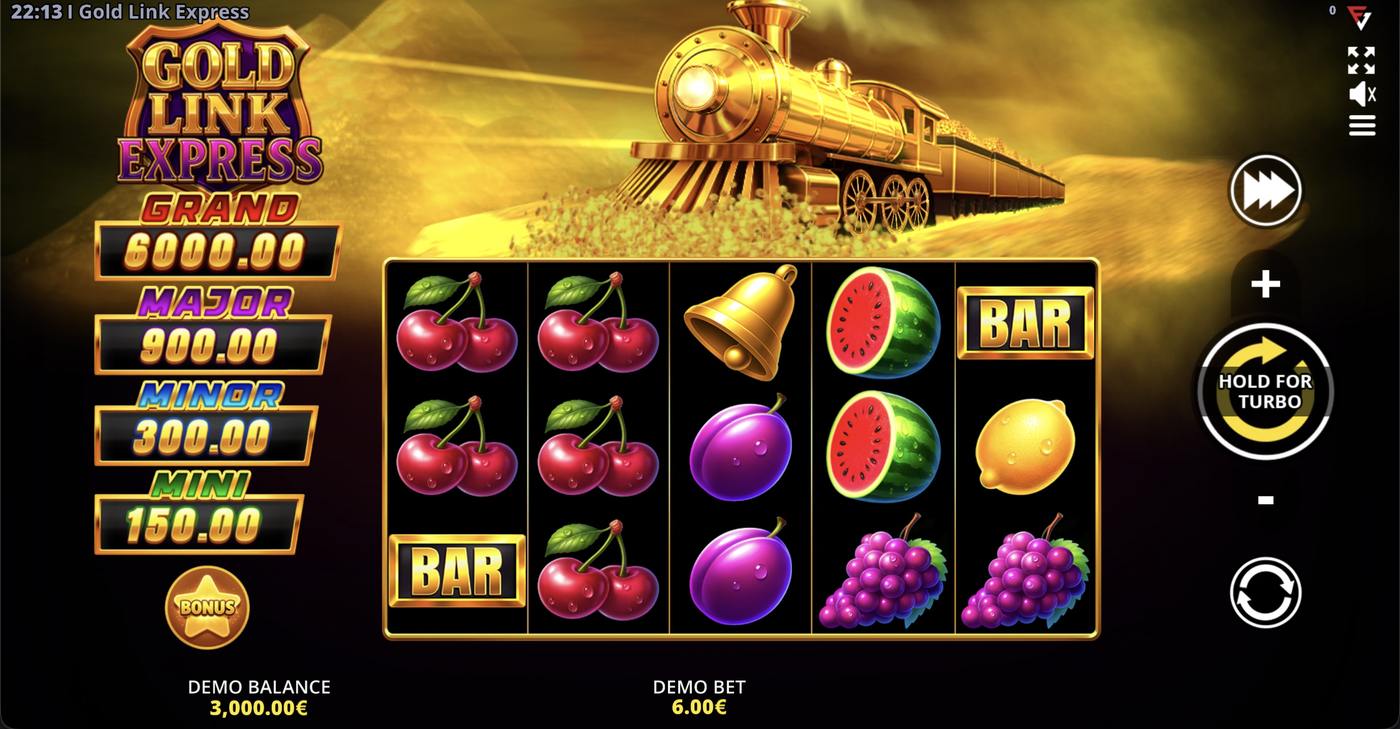 Gold Link Express: image of main menu