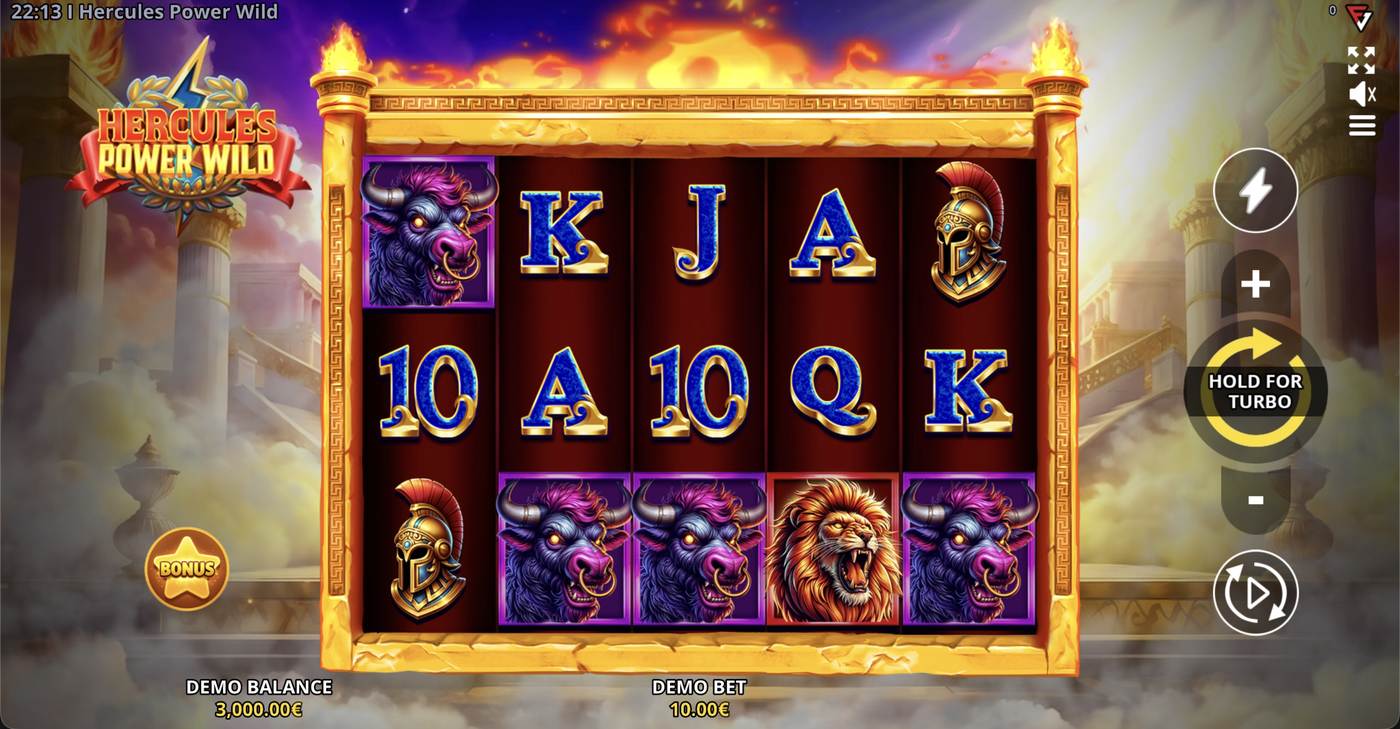 Hercules Power Wild: image of main menu