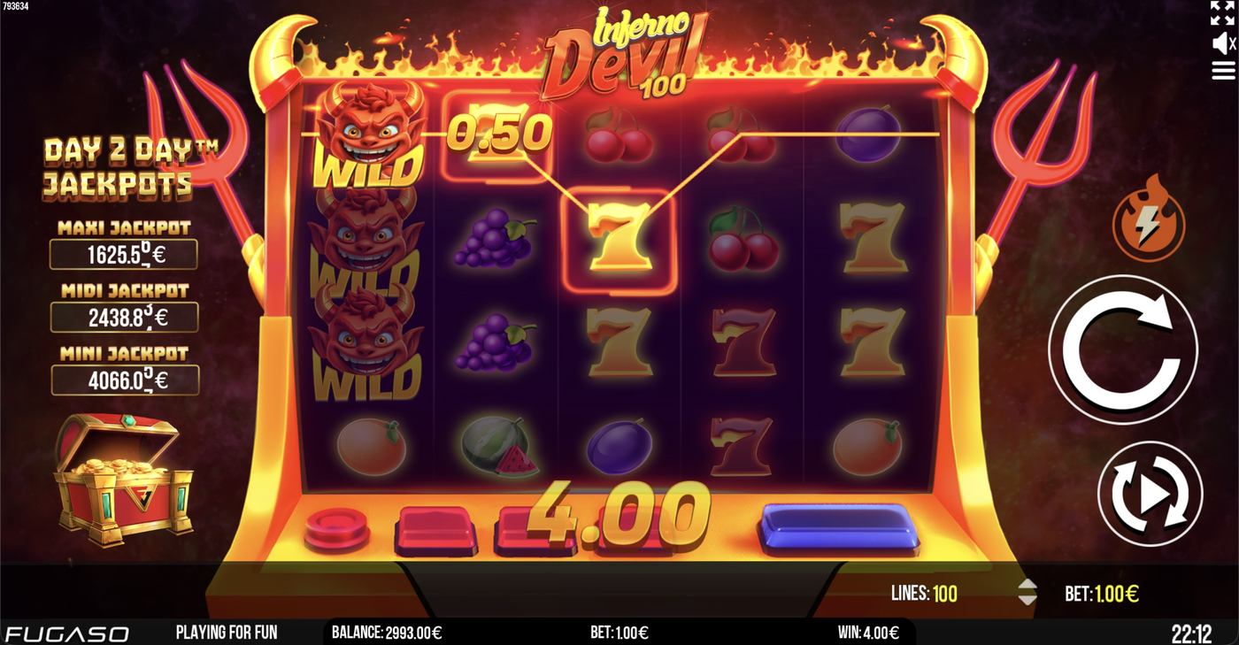 Inferno Devil 100: image of winning