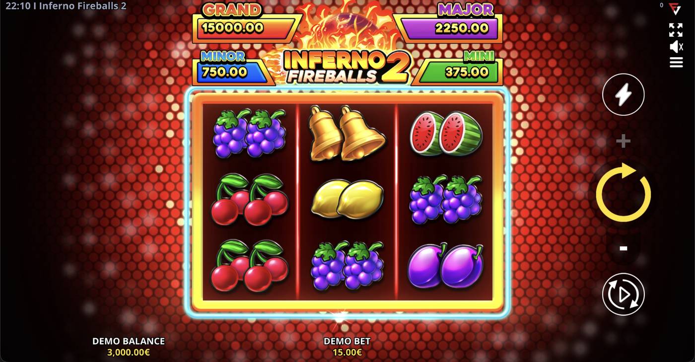 Inferno Fireballs 2: image of main menu