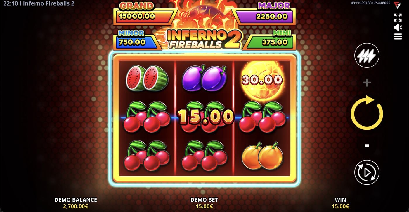Inferno Fireballs 2: image of winning