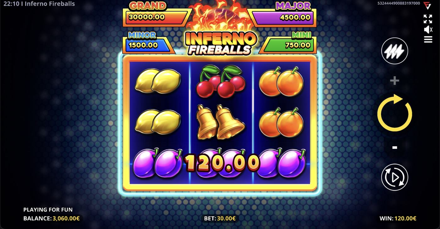 Inferno Fireballs: image of winning