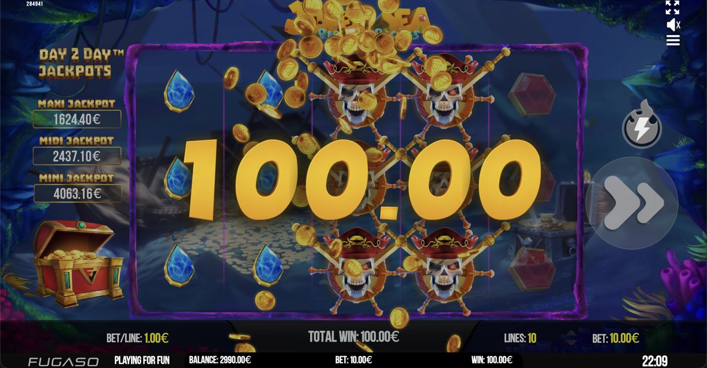 Jewel Sea Pirate Riches: image of winning