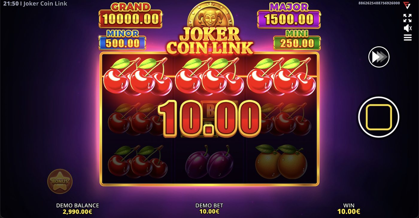 Joker Coin Link: image of winning