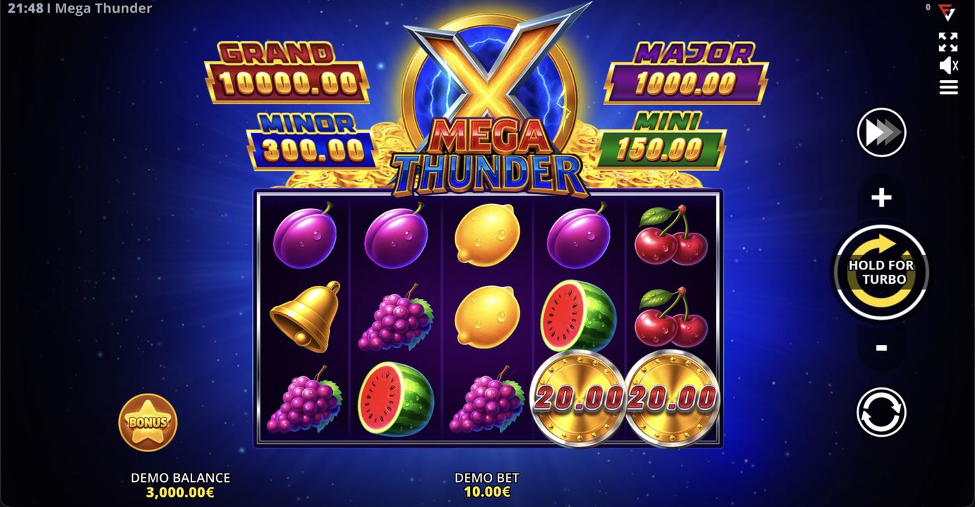 Mega Thunder: image of main menu