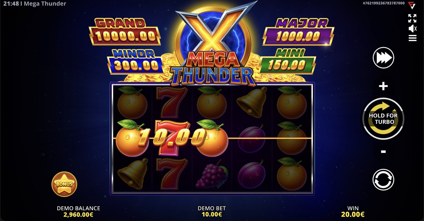 Mega Thunder: image of winning